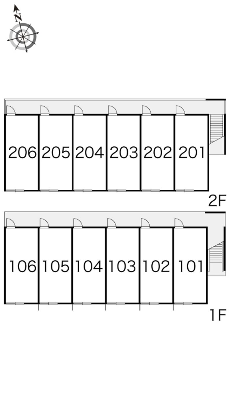 レオパレスボヌール 間取り配置図