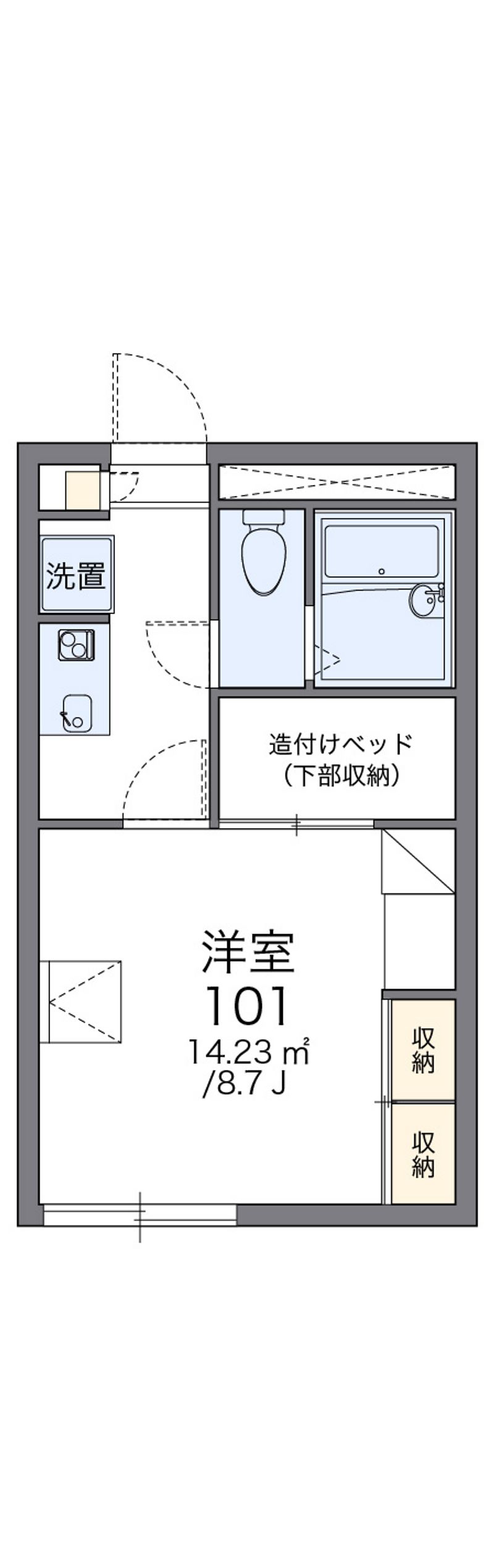 レオパレスルネ 間取図