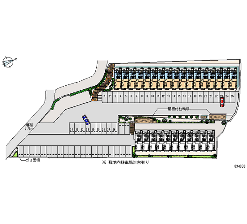 34000 Monthly parking lot