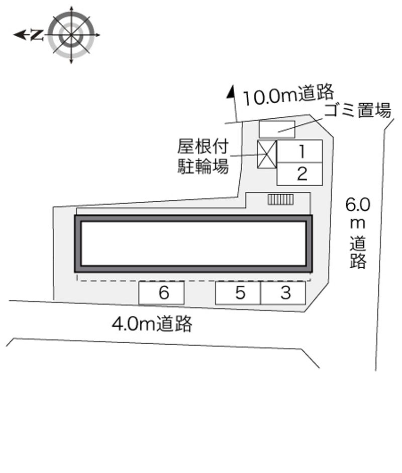 レオパレス名駅南 配置図