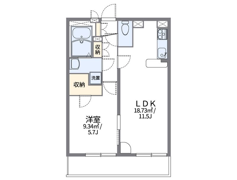 レオパレスＳⅢ 間取図