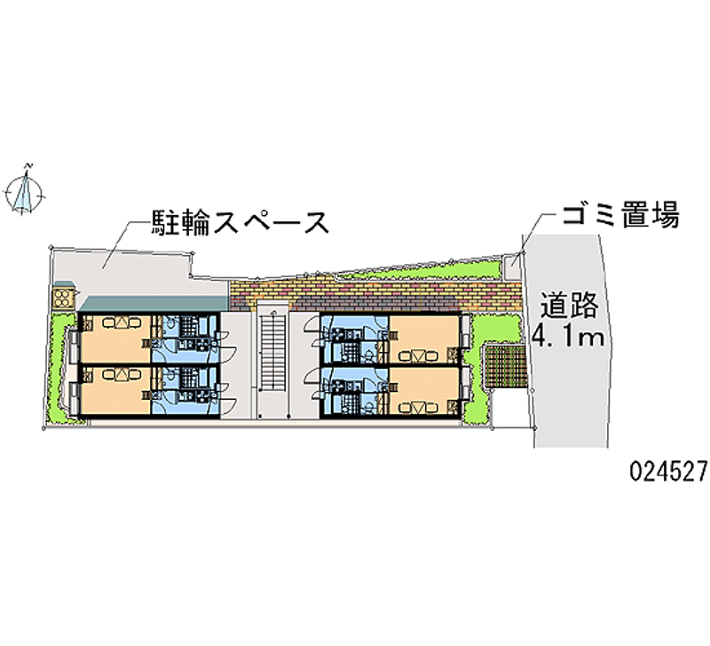レオパレスはっぴーち 区画図