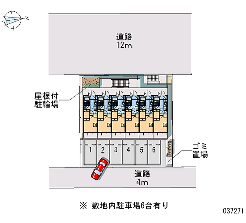 レオパレスＭＳハイツ 区画図