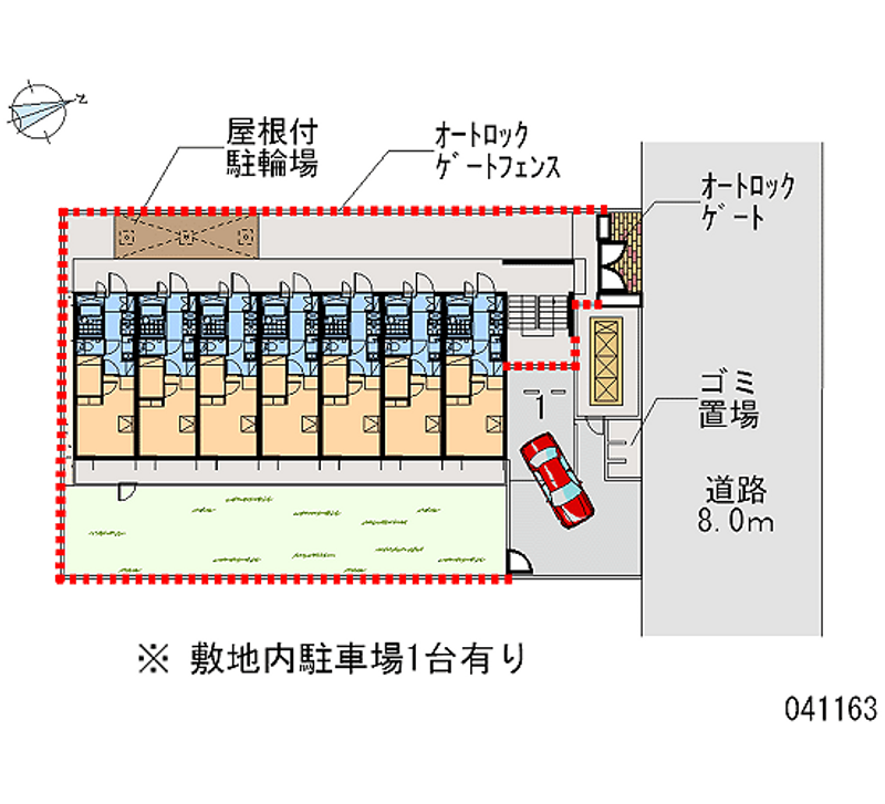 レオパレス米米 区画図