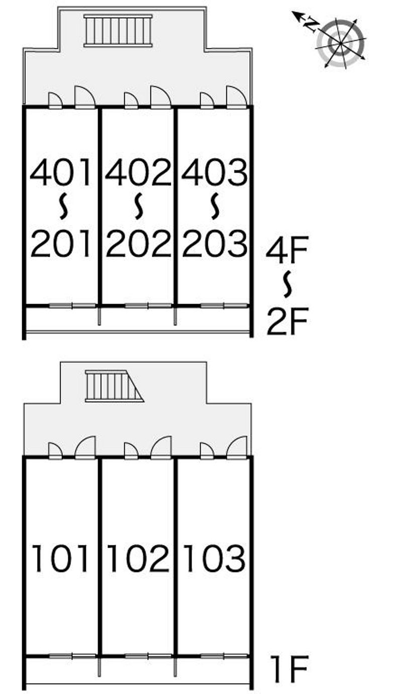 レオパレスＭＡＮＡＢＥ 間取配置図