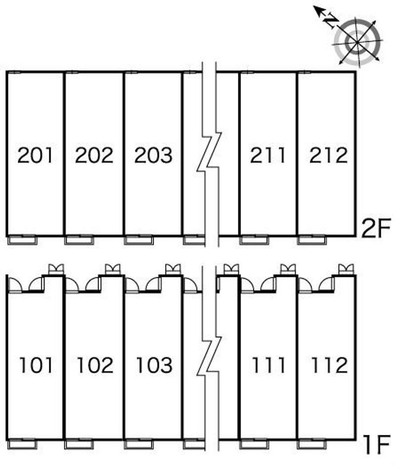 レオパレスコンフォート南里 間取り配置図