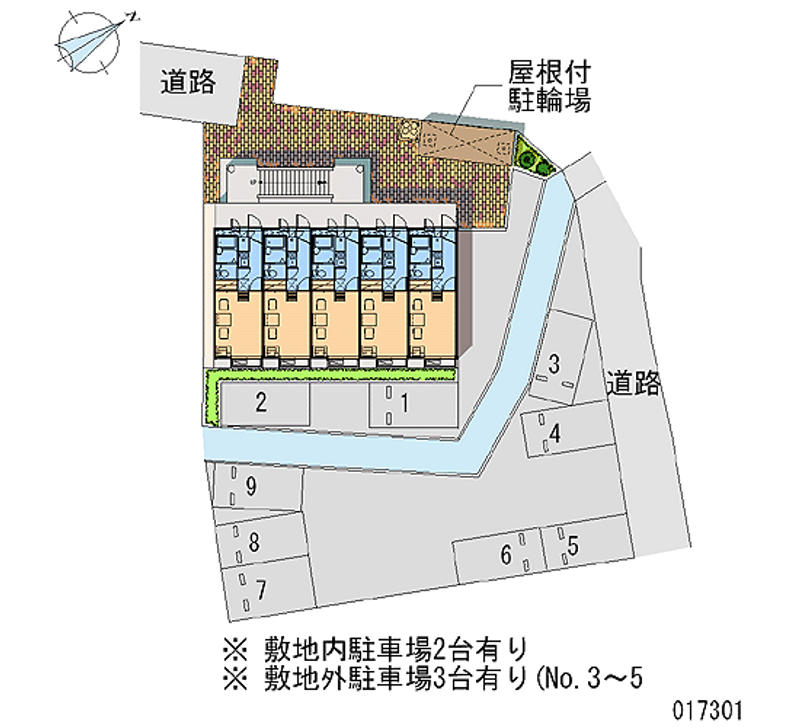 レオパレス恵 月極駐車場