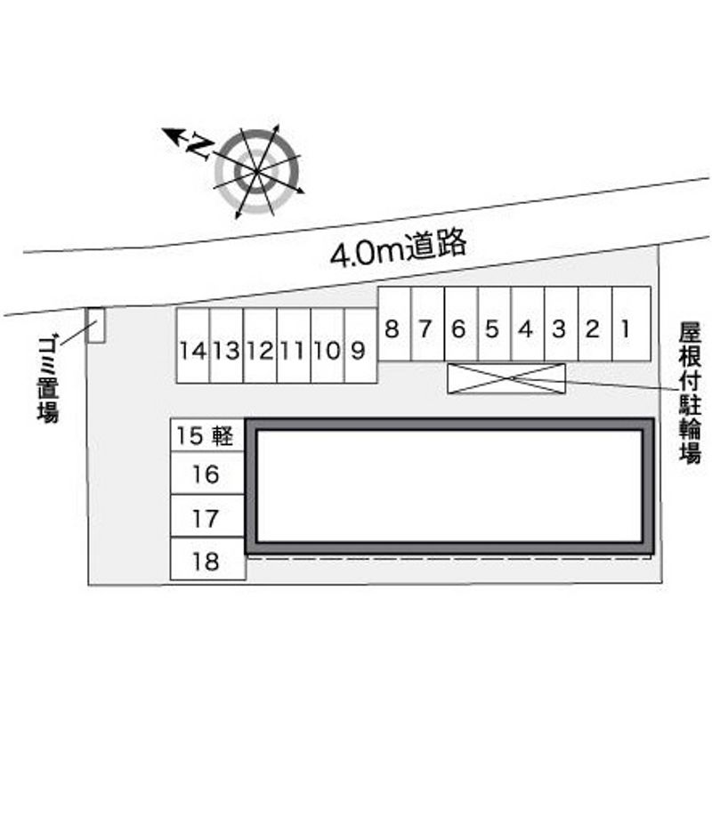 レオパレスせのお 駐車場