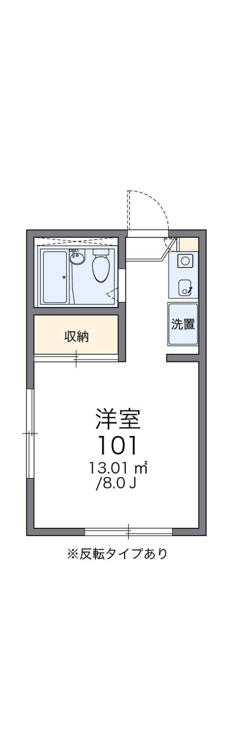 レオパレス中曽根Ⅰ 間取図