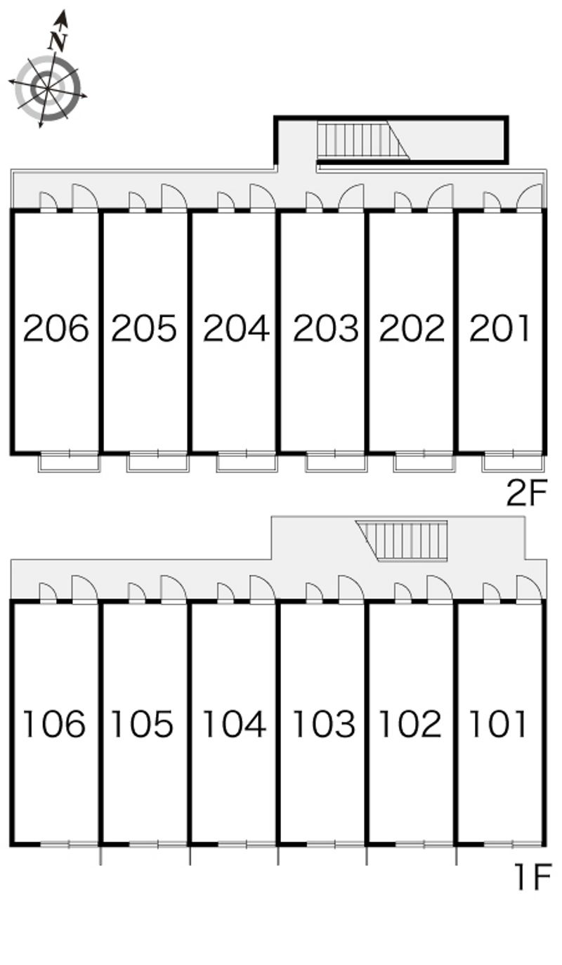 レオパレス本北方 間取配置図