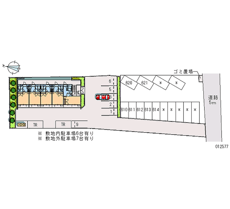 レオパレスリヴェール原宿 月極駐車場