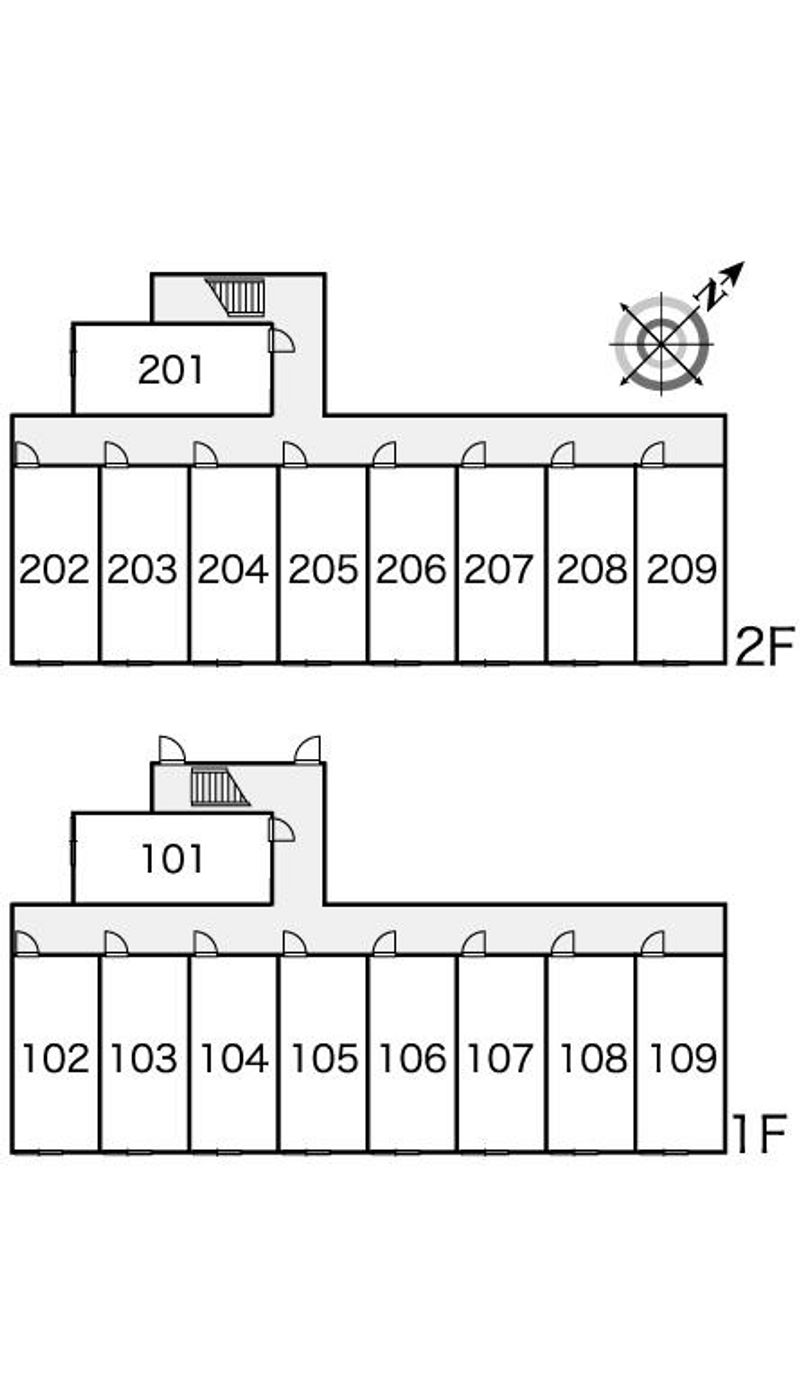 レオパレス美園フェニックス 間取配置図
