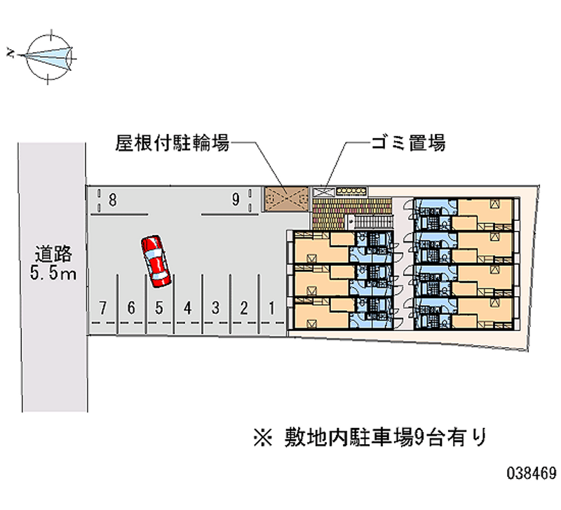 レオパレス葵 月極駐車場