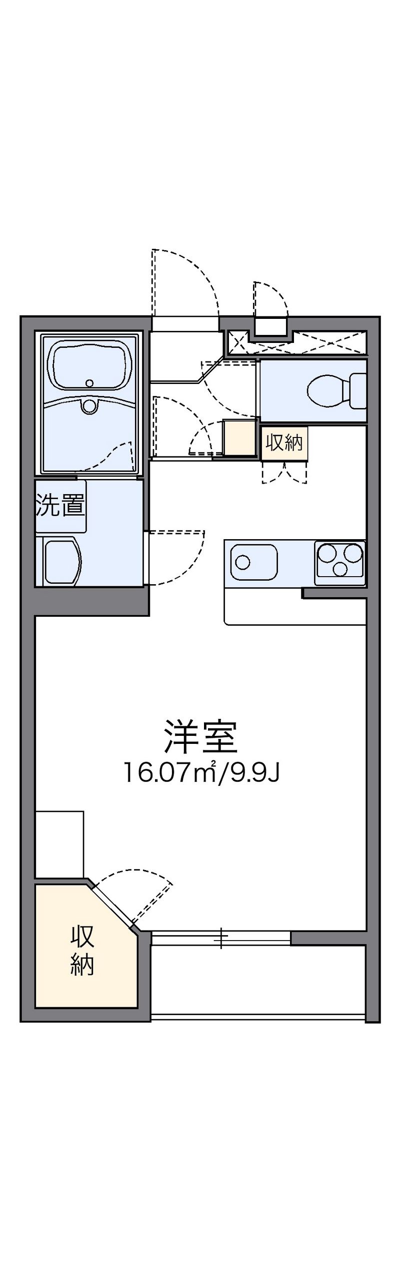 レオパレスエメラルド 間取図