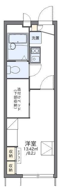 レオパレスオネスティー土井駅東 間取り図