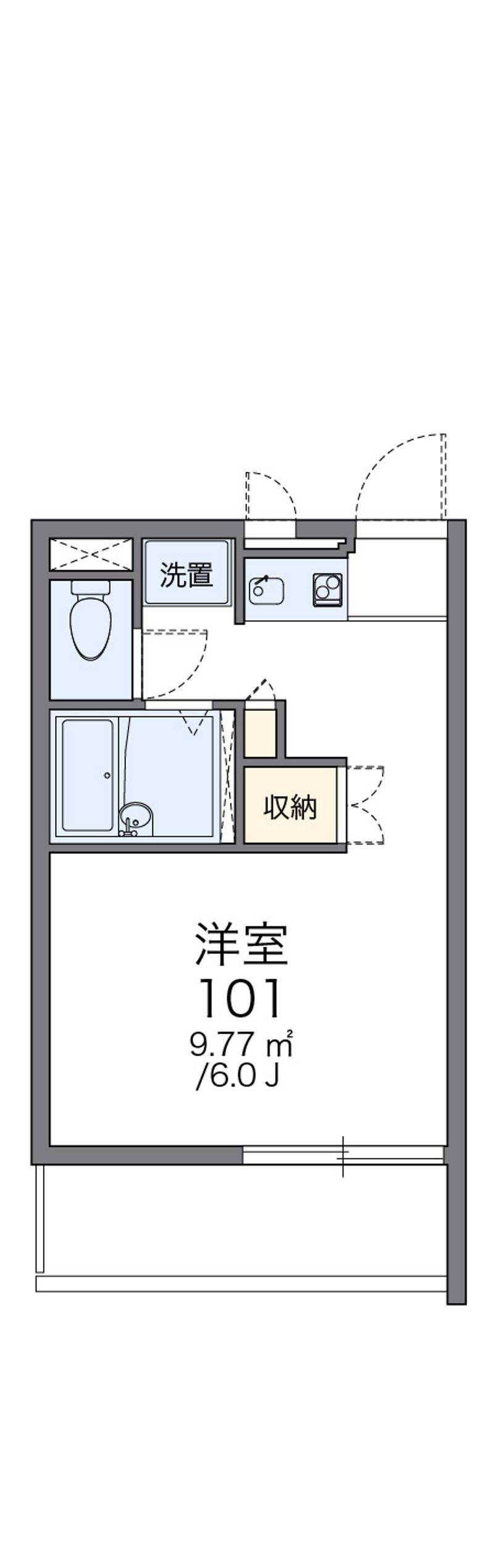 レオパレス峰の坂 間取図