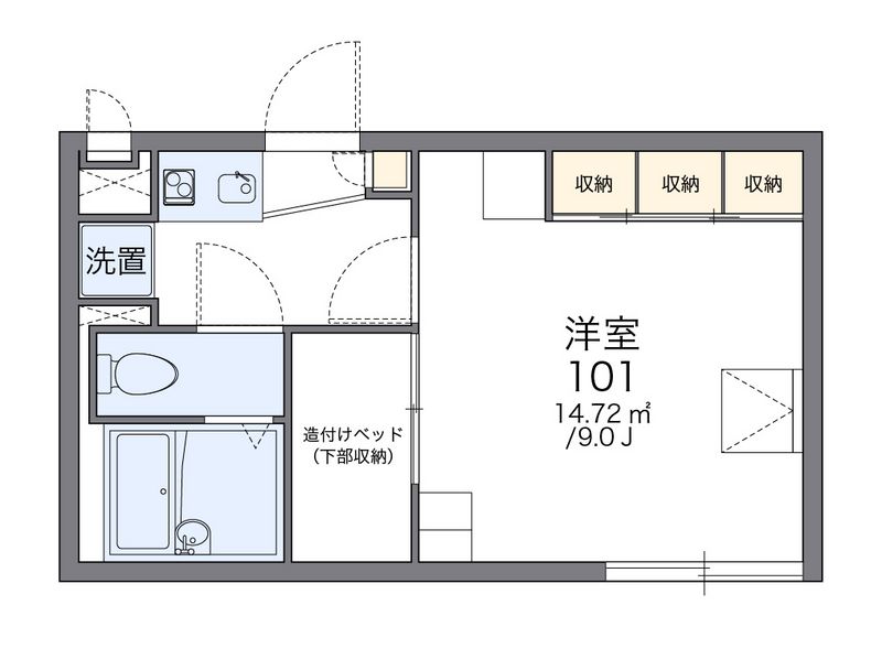 レオパレスＫＳ６ 間取図