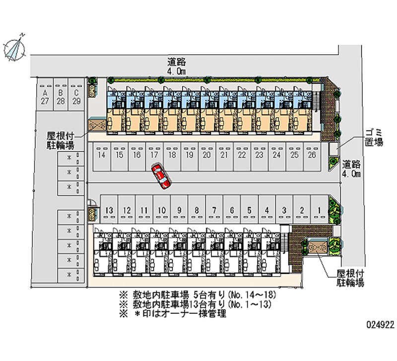 24922 Monthly parking lot