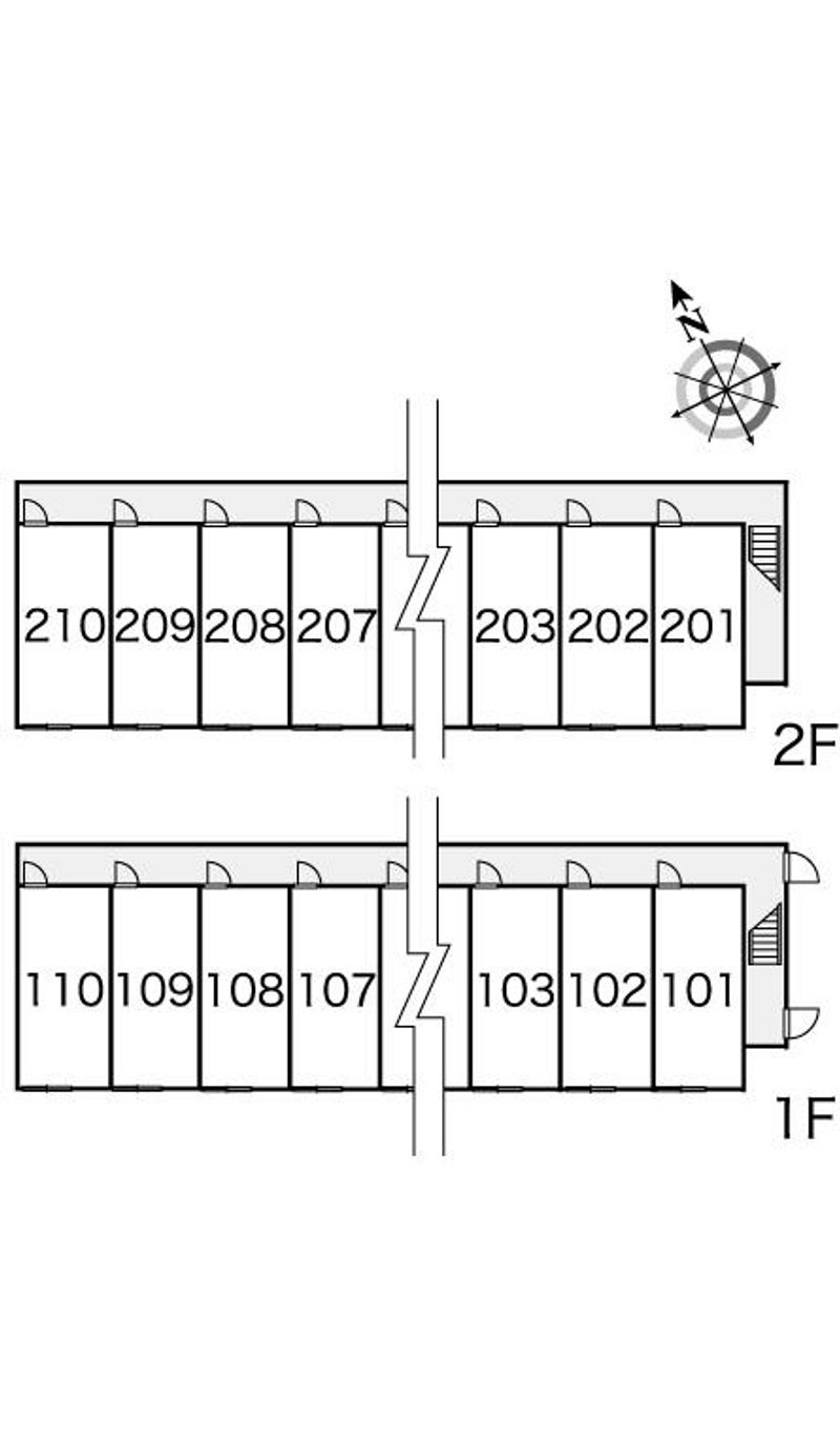 レオパレスひまわり　Ⅲ 間取配置図