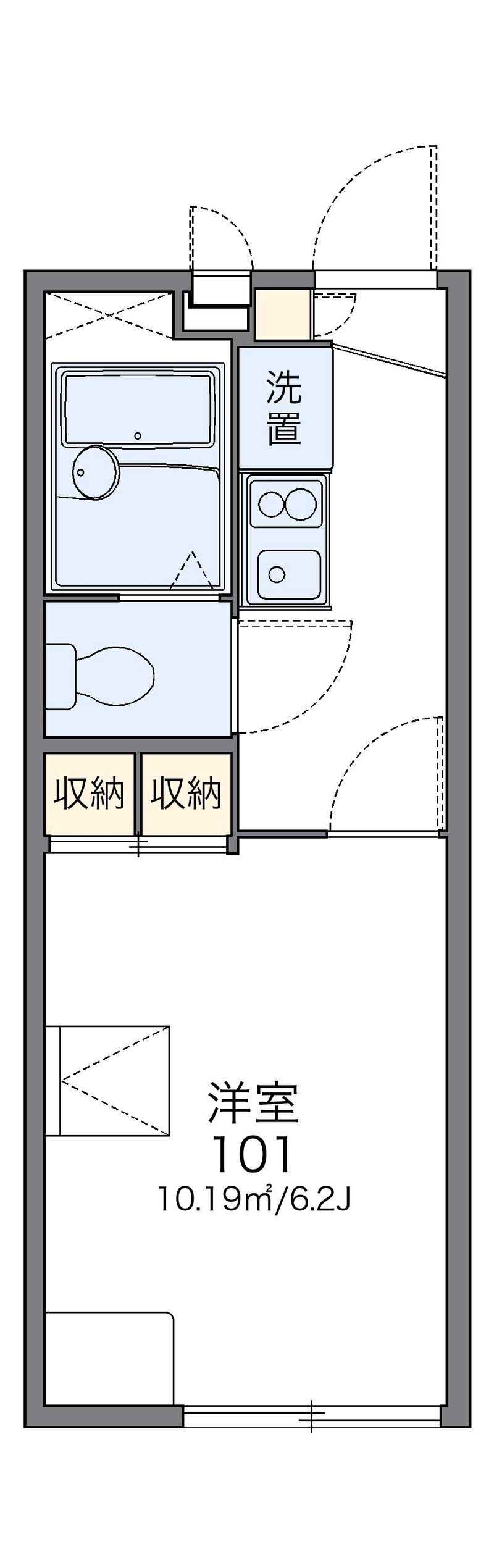 レオパレストウシヨウマエ 間取図