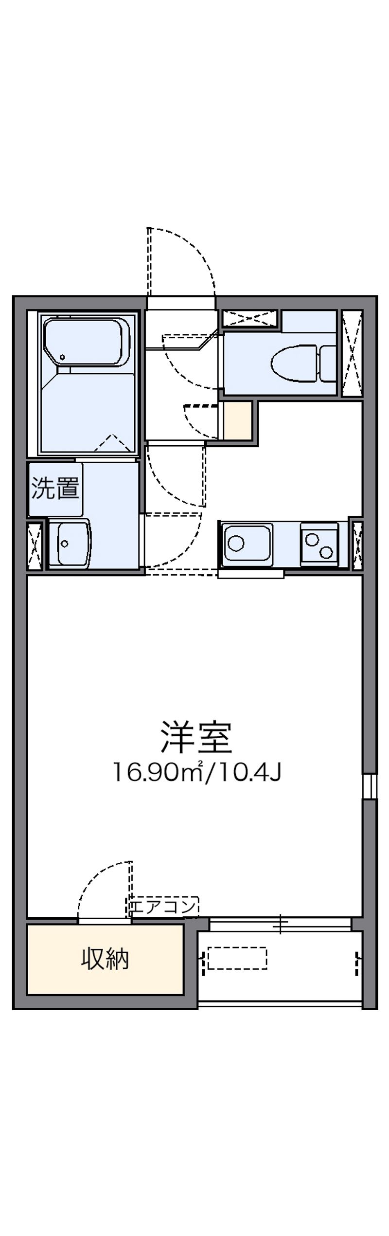 レオネクストあさひ 間取図