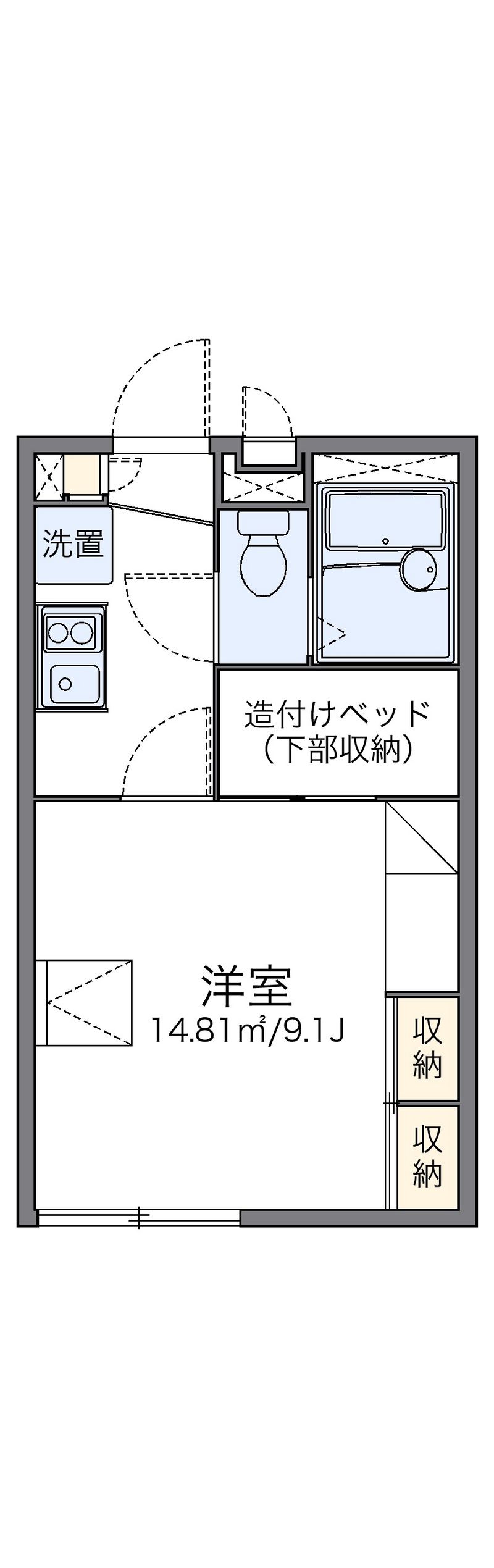 レオパレスひの 間取図