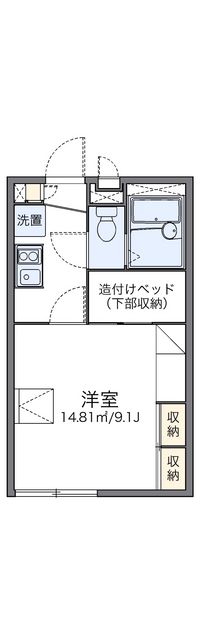 レオパレスひの 間取り図