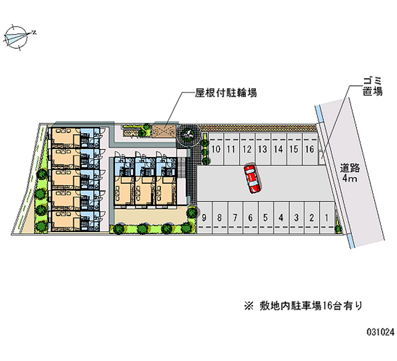 31024 bãi đậu xe hàng tháng