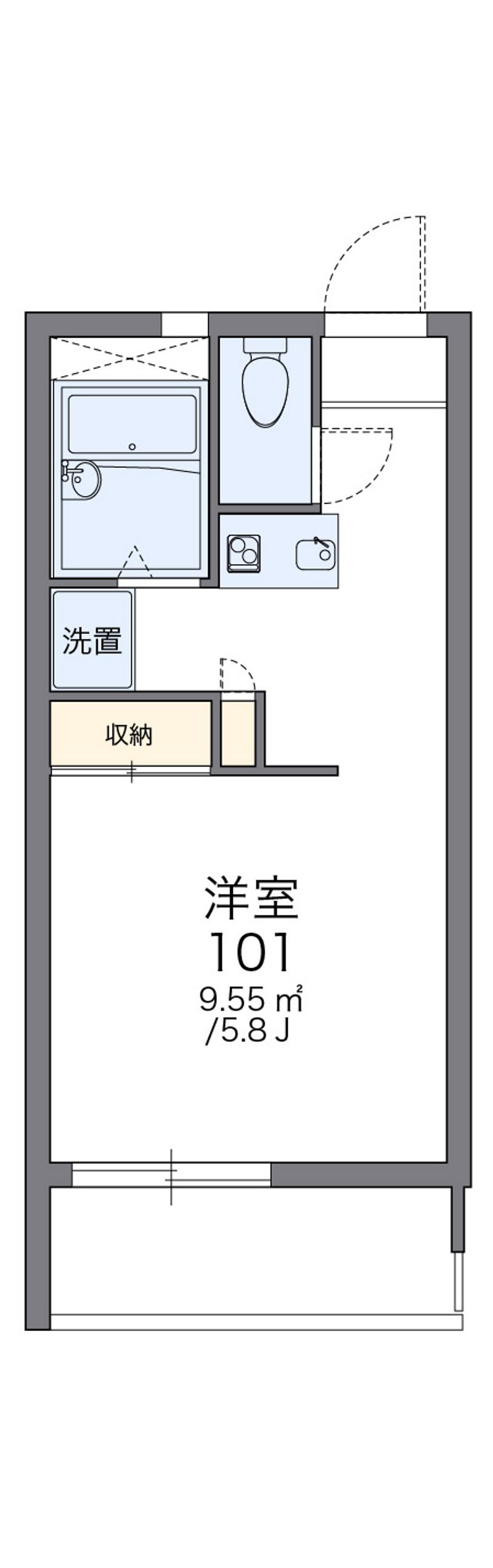 レオパレスグリーンハイツＣ 間取図