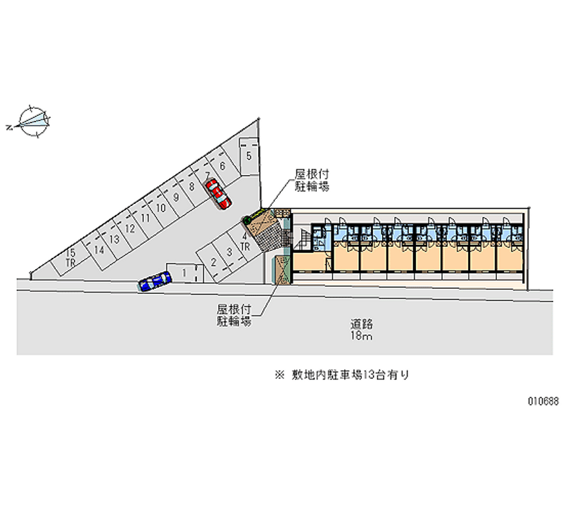 レオパレスウインドワード 月極駐車場