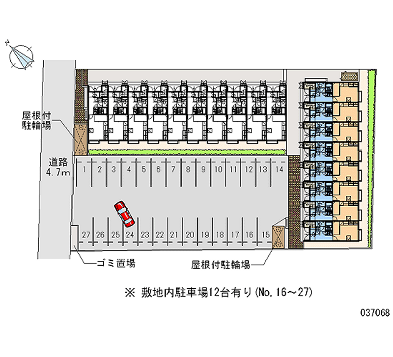 37068 Monthly parking lot