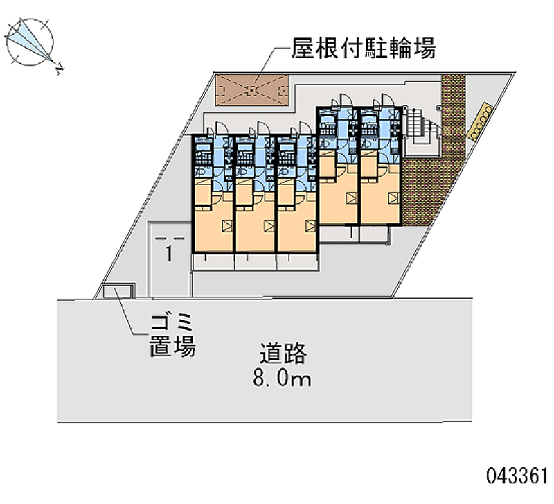 レオパレスウィンヒル 区画図