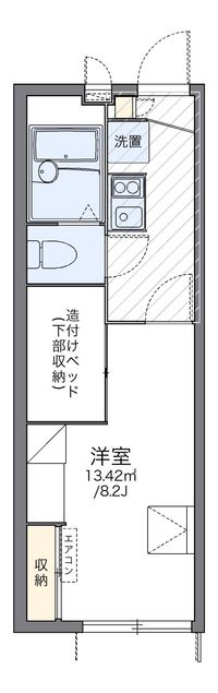 レオパレスクレストタウンＢ 間取り図