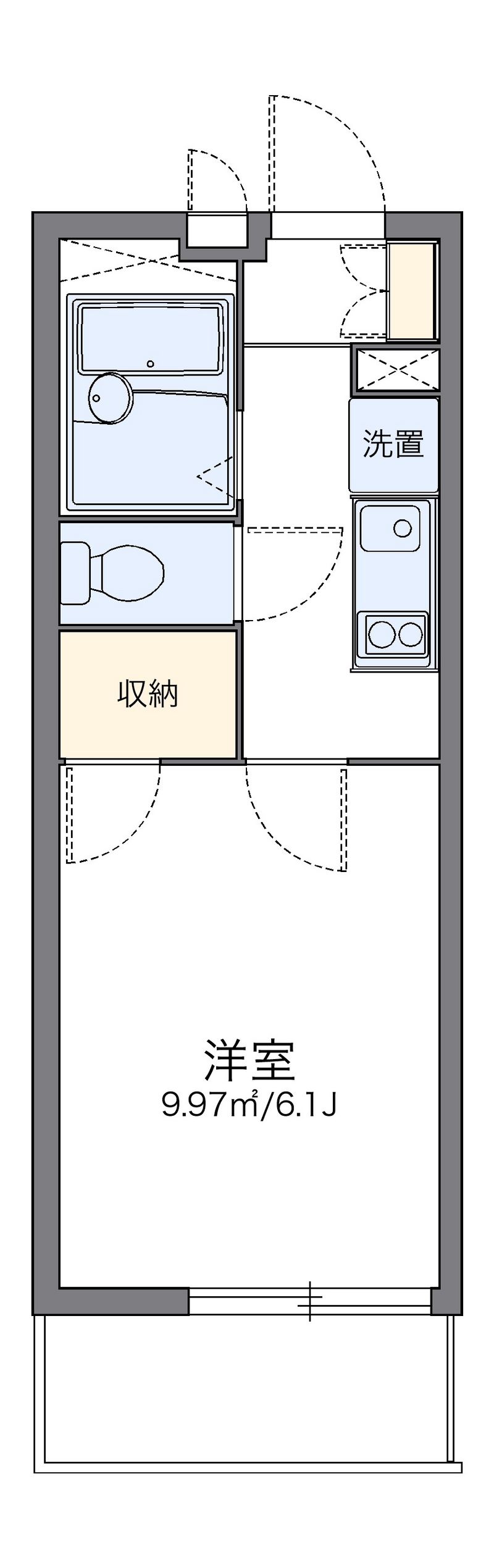 レオパレスケー　ファイブ 間取図