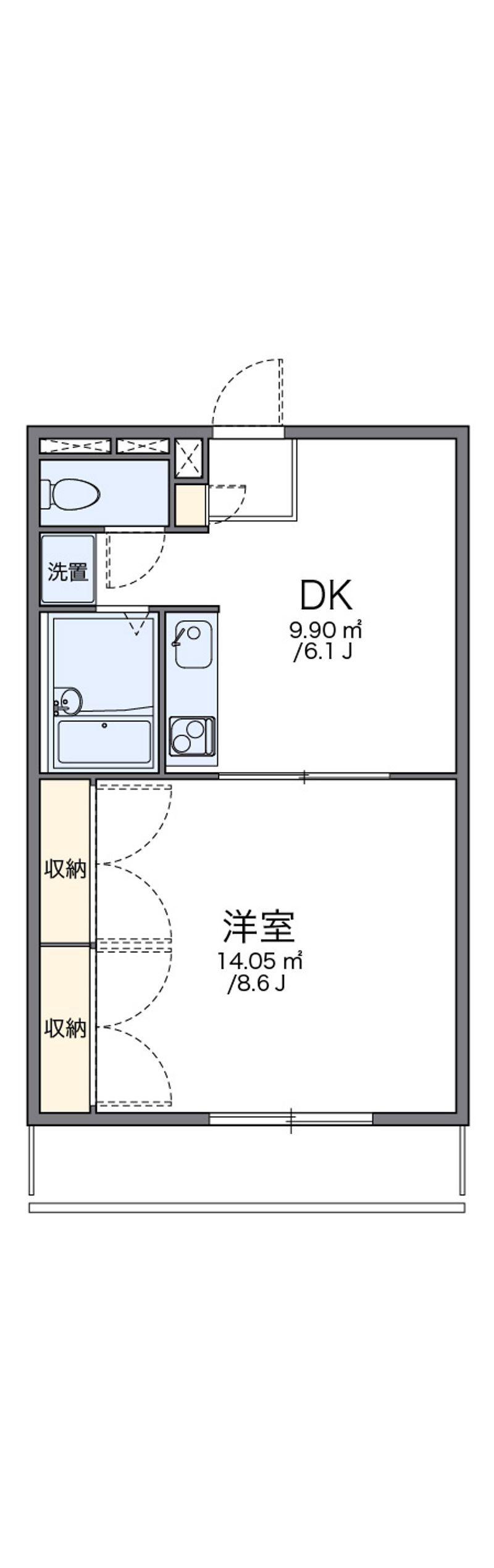 レオパレスロワール 間取図