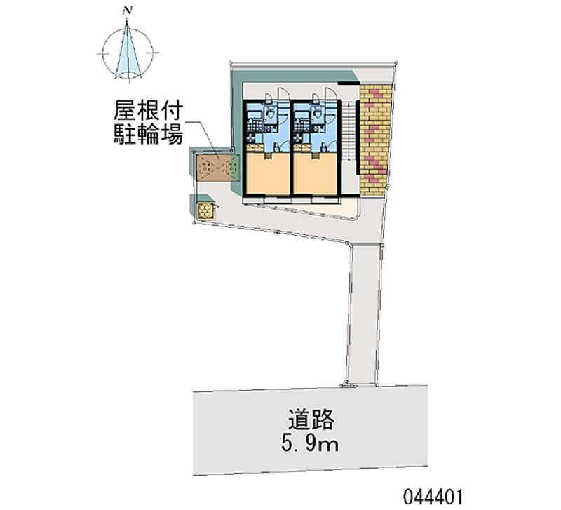 レオパレスＬＵＣＫ 区画図