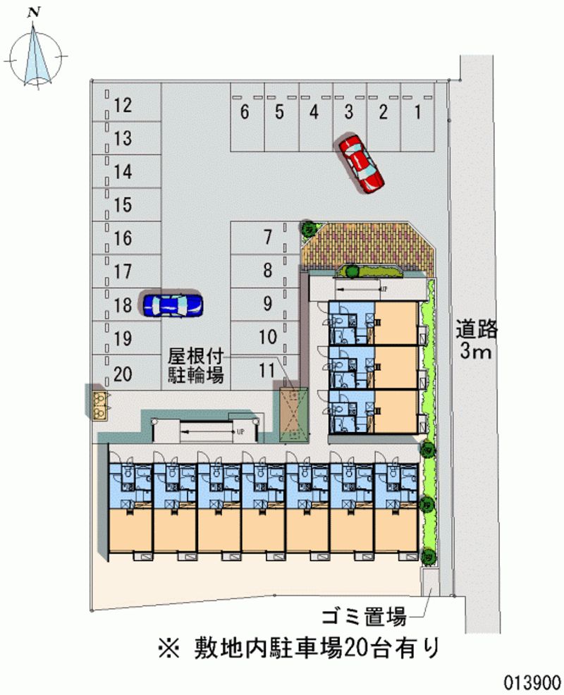 レオパレスリヴェール 月極駐車場