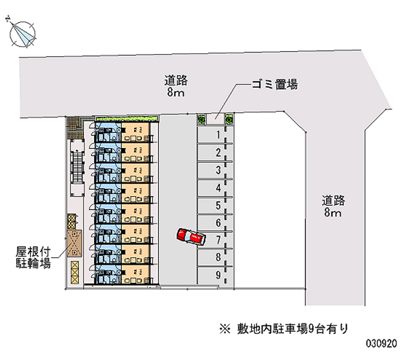 レオパレスアサヒ 月極駐車場