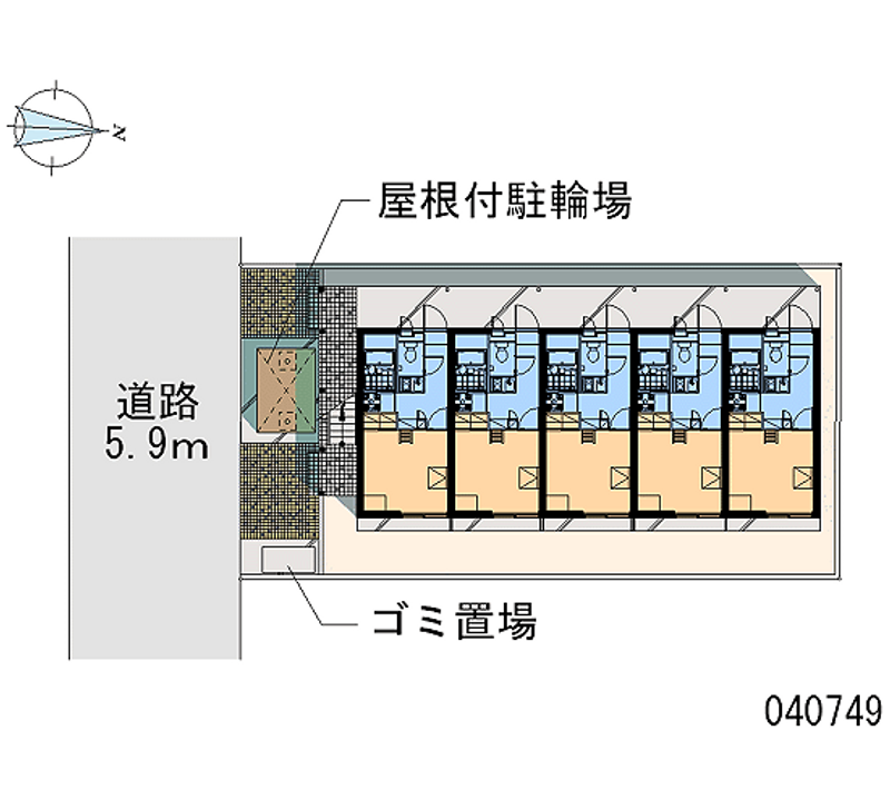 レオパレスフローリッシュ 区画図