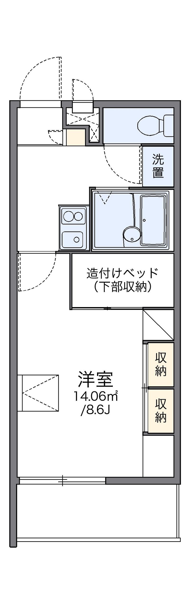 レオパレスサンブリッジⅣ 間取図