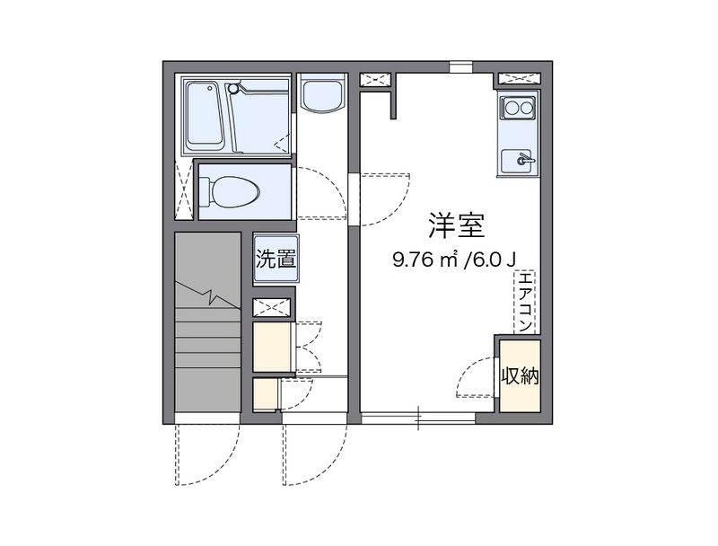 クレイノＡＳＡＢＡ 間取図