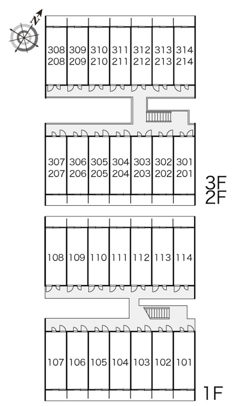 レオパレス千石和多宮 間取り配置図