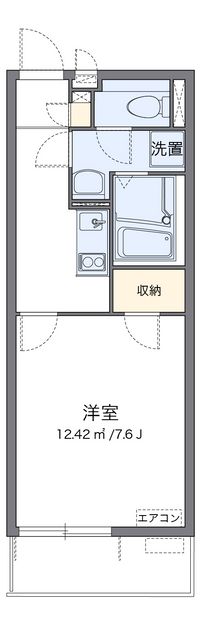 クレイノＳＡＳＡＬＡ 間取り図