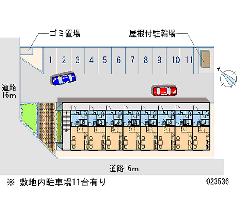 レオパレスＭ 月極駐車場