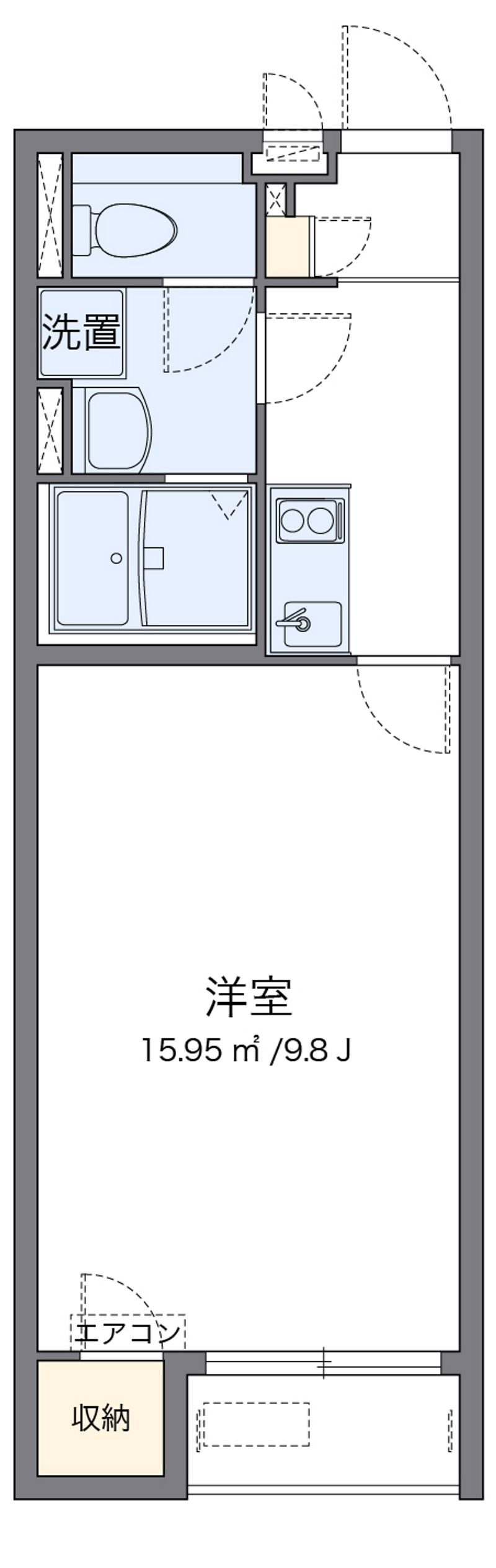 クレイノヴァンベ−ル 間取図