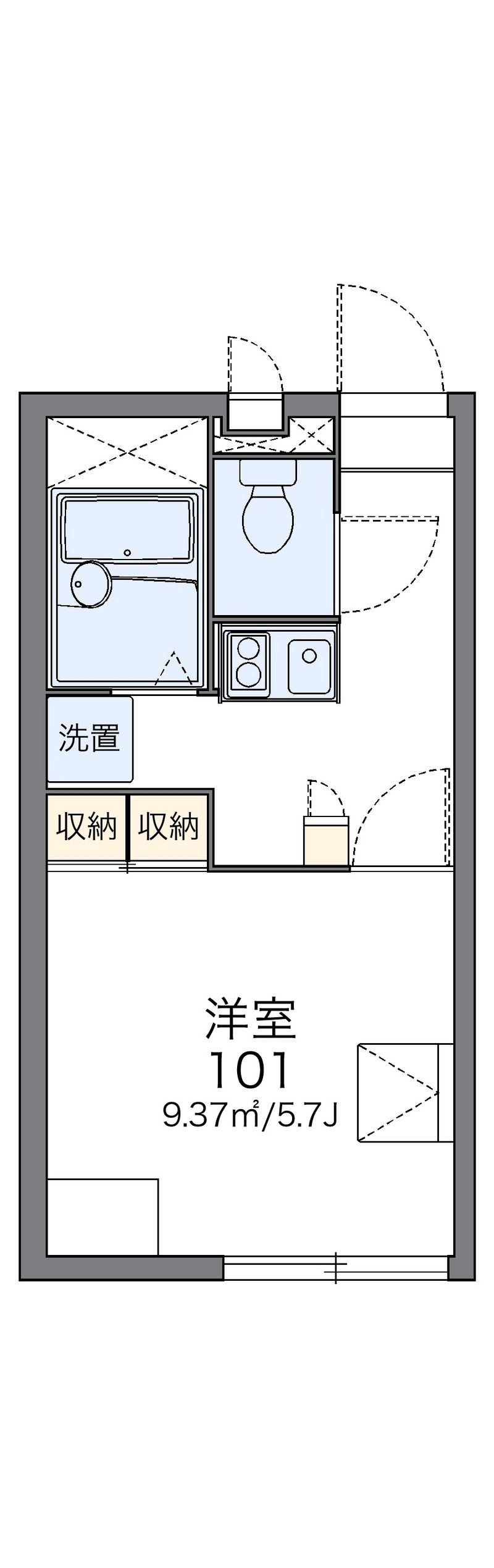 レオパレスＰＯＭＯＤＯＲＯⅡ 間取図