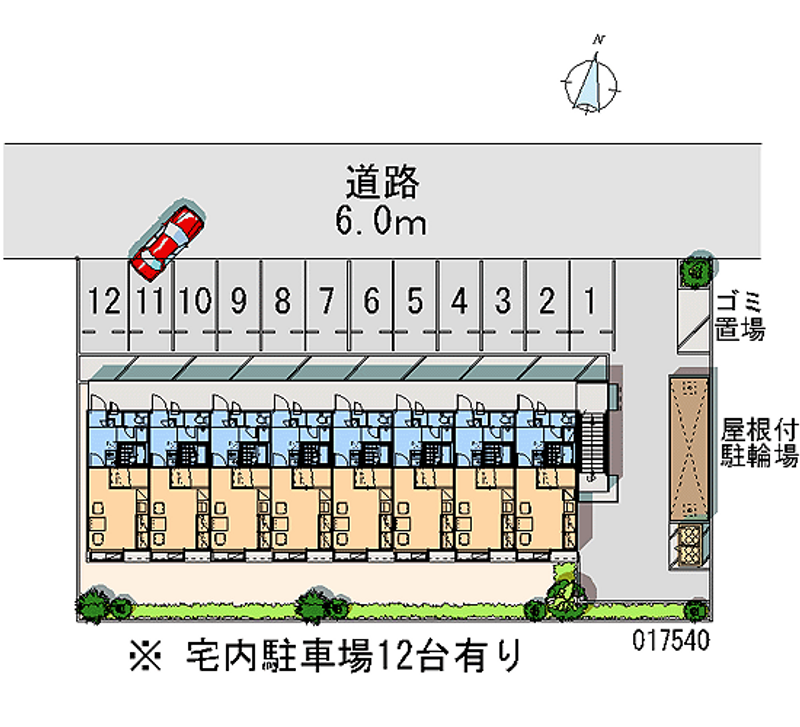 レオパレス楓 月極駐車場