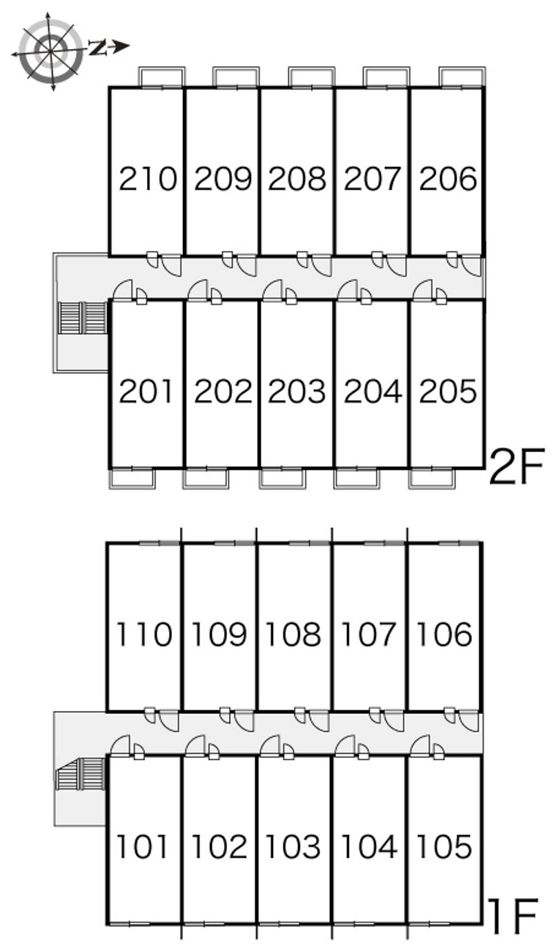 レオパレスモレミ鳴門 間取配置図