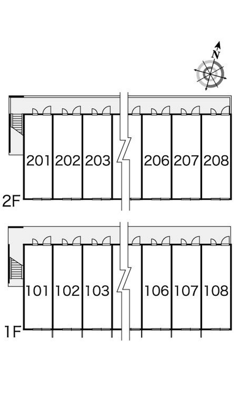 レオパレスエクセル元山　Ⅲ 間取配置図
