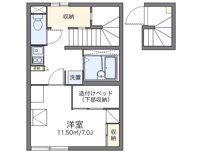 レオパレス松原 間取図